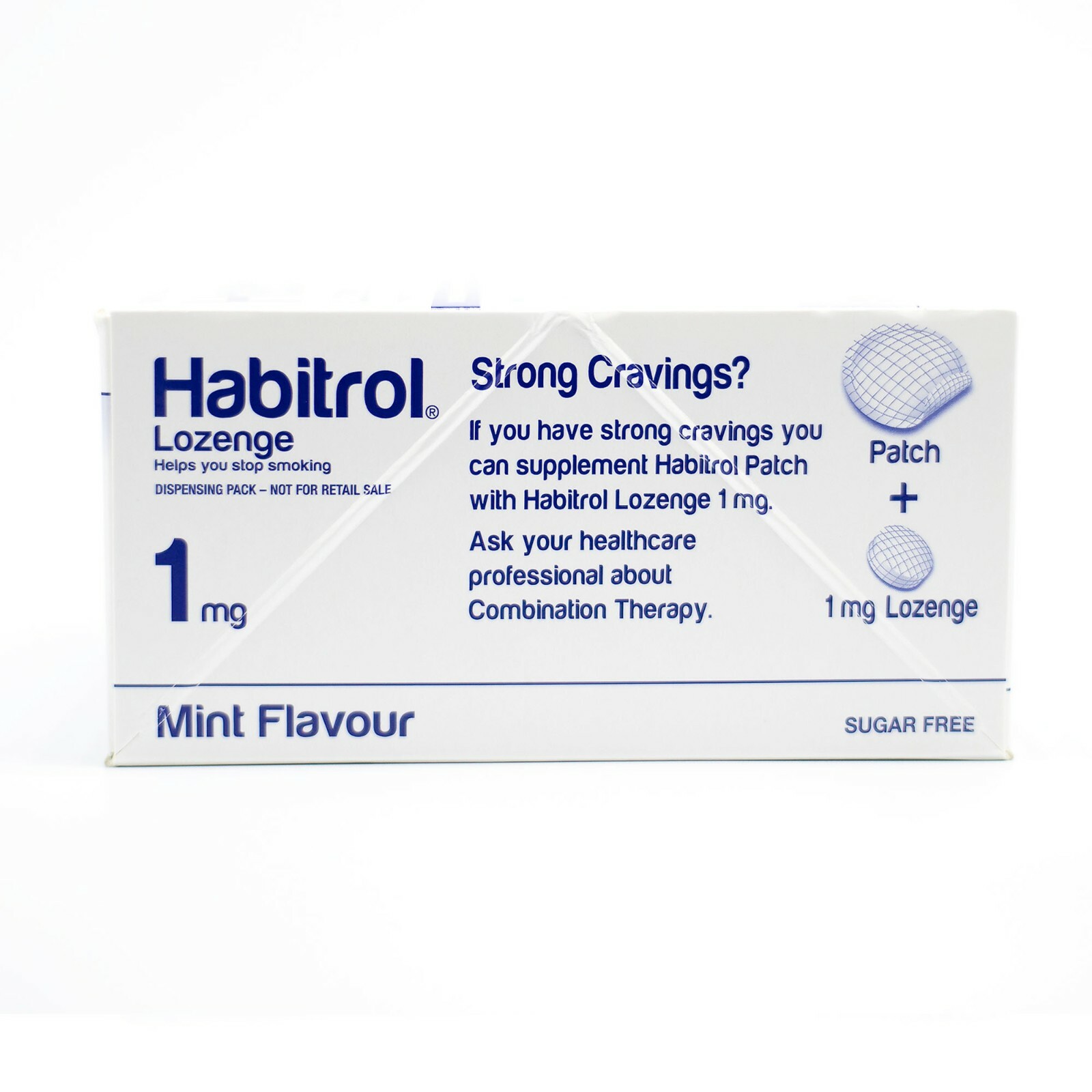 Habitrol Nicotine Lozenge 1mg MINT (216 pieces, 1 box) NEW 05/2024