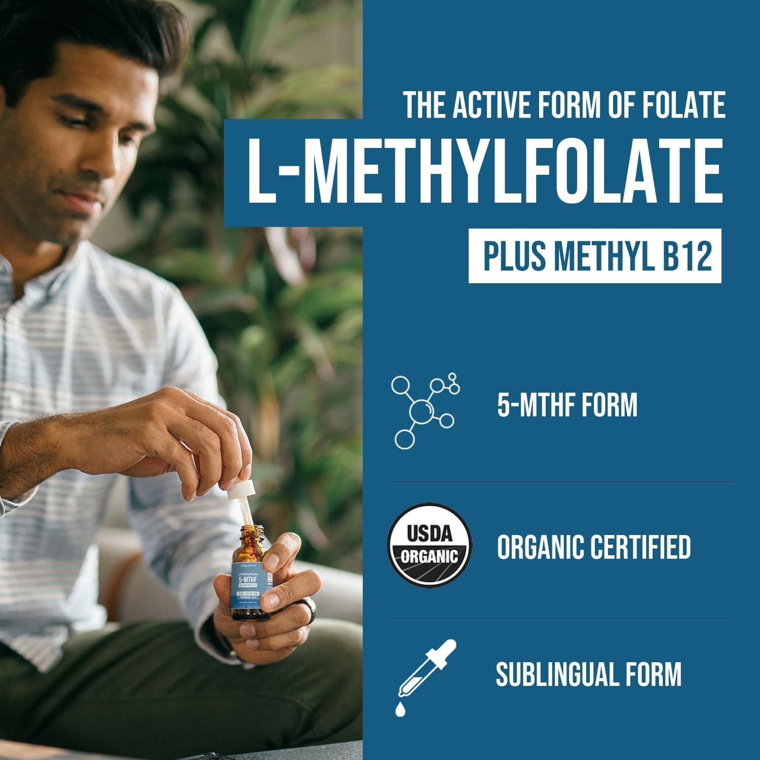 L Methyl Folate 15mg Plus Methyl B12 Cofactor ?C Organic Berry Flavor