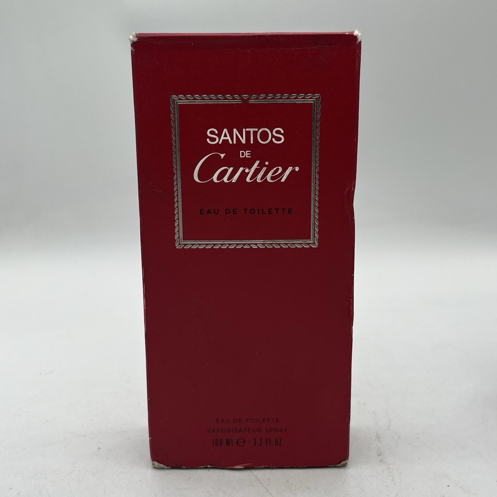 Santos de Cartier EDT 3.3 oz. New Open Box Authentic 2018 Formula *See Details*