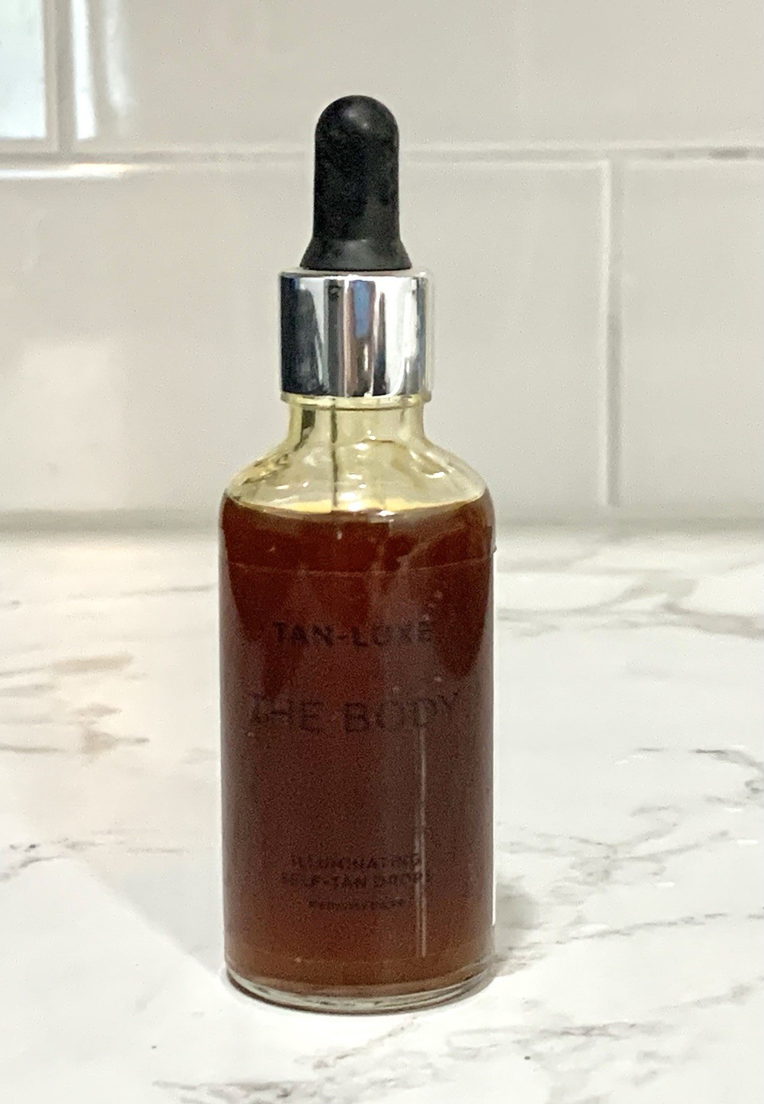 NWOB Tan-Luxe The Body Illuminating Self Tan Drops ~ MEDIUM-DARK ~ full size