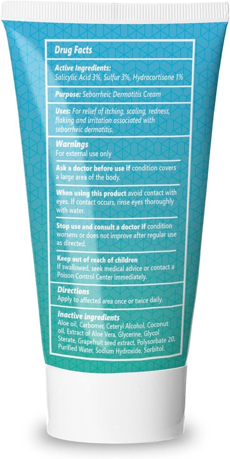 Eczema Cream for Face, Chest & Scalp – 2 oz of Hydrating Relief for Itchy Skin