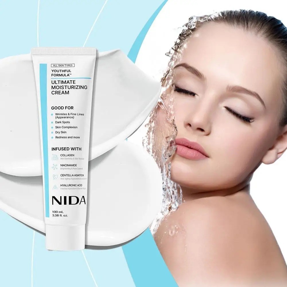 NEW Moisturizing Cream Nida Youthful Formula Ultimate, Nida Crema Coreana US🔥
