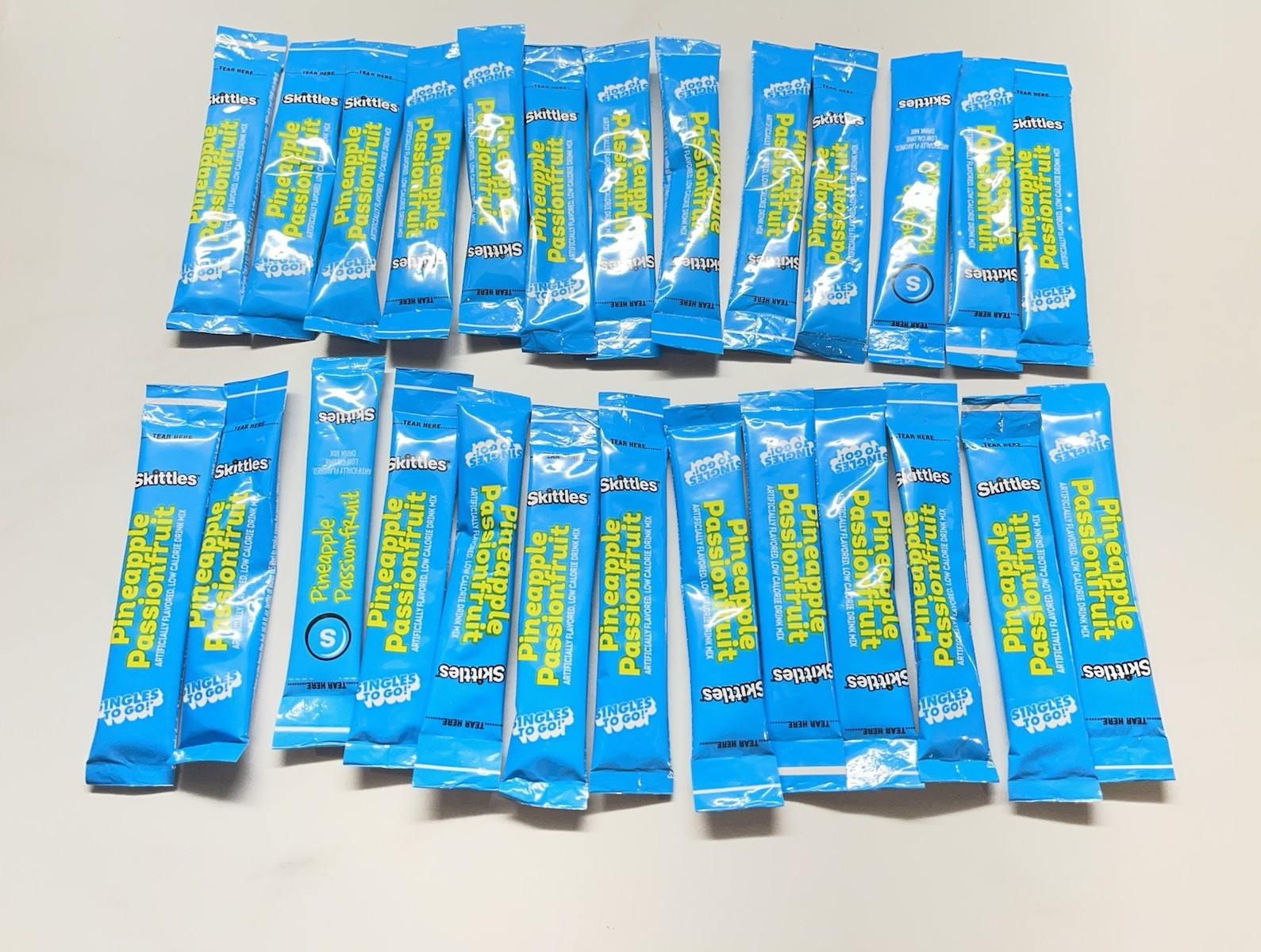 Skittles Singles To Go Powder Drink Mix Sticks Pineapple & Passionfruit