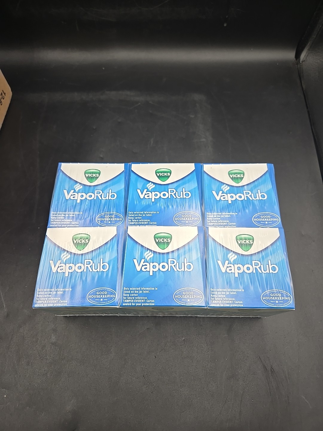 Vicks VapoRub Cough Suppressant Topical Analgesic Ointment 6 oz (Pack Of 6 Jars)