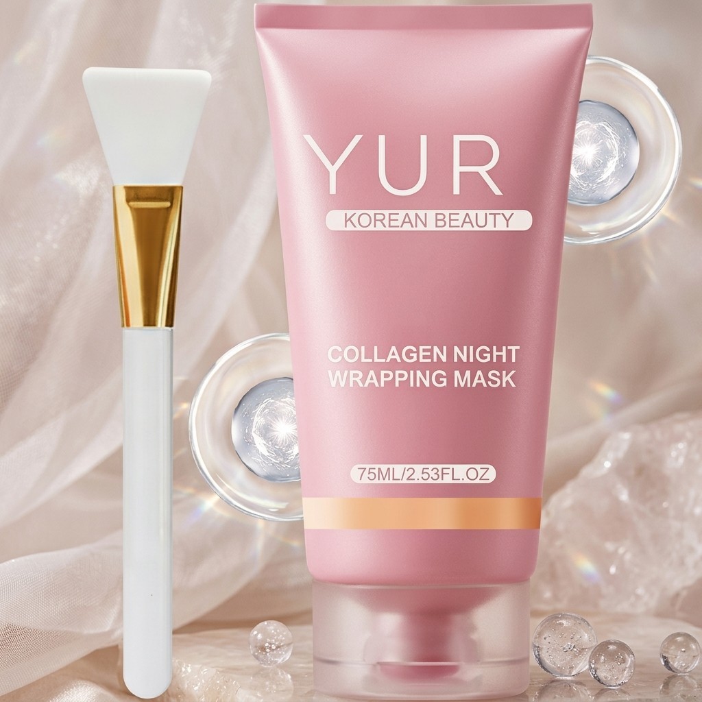 Yuri Korean Beauty Collagen Night Wrapping Mask Skincare Facial Hydrating 75ml