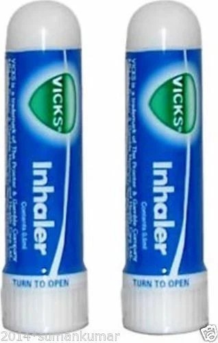 12x Vicks Inhaler for Nasal Congestion Cold Allergy Blocked Nose Fast Relief FS