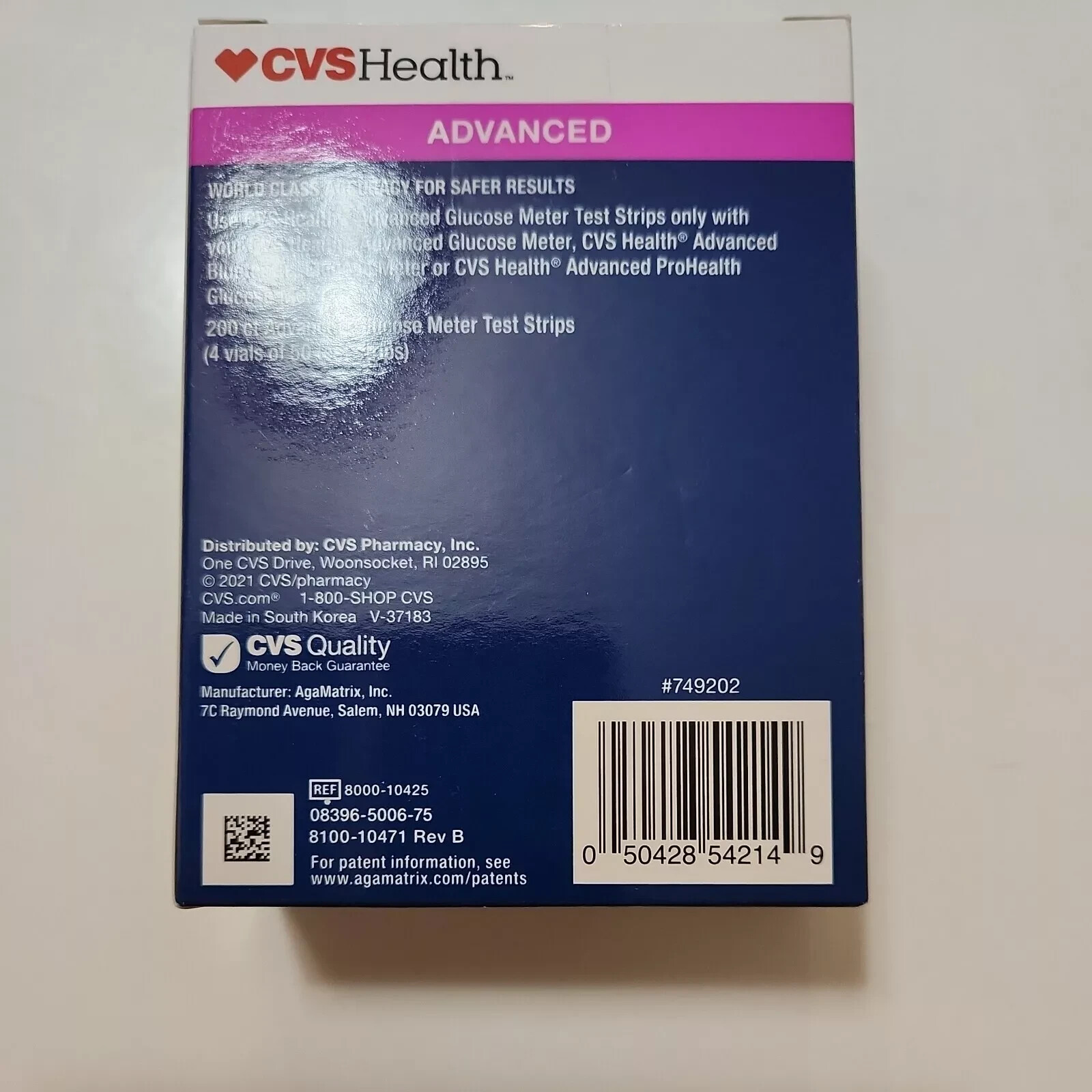 CVS Health Advanced Diabetic Test Strips 200ct Exp 05/2026+