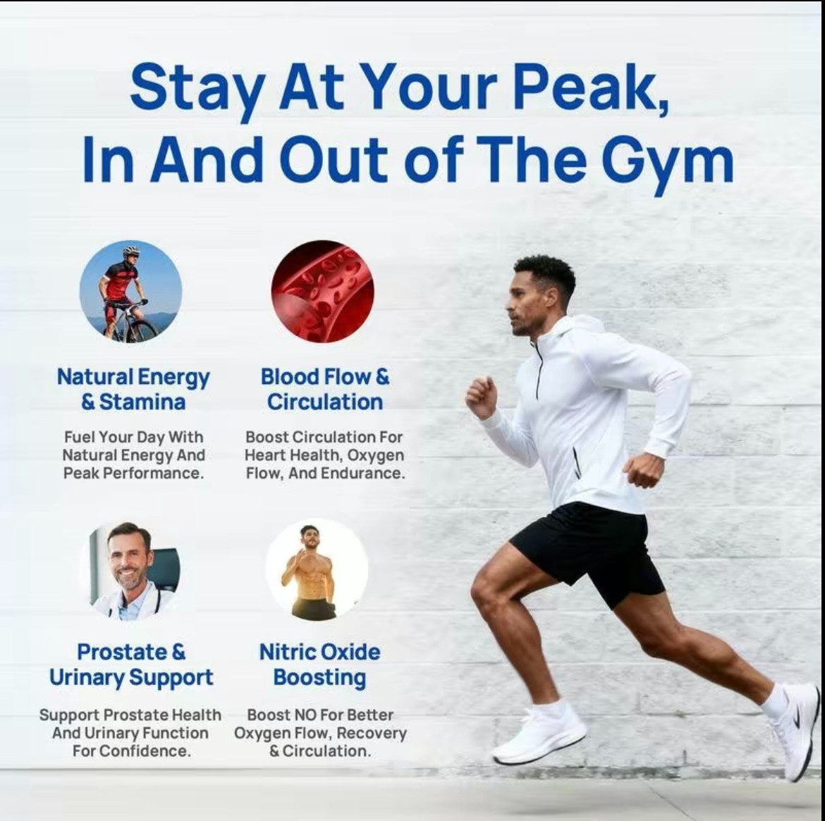 NAD+ Supplement for Men – Prostate & Circulation Support, Natural Dietary Vitami