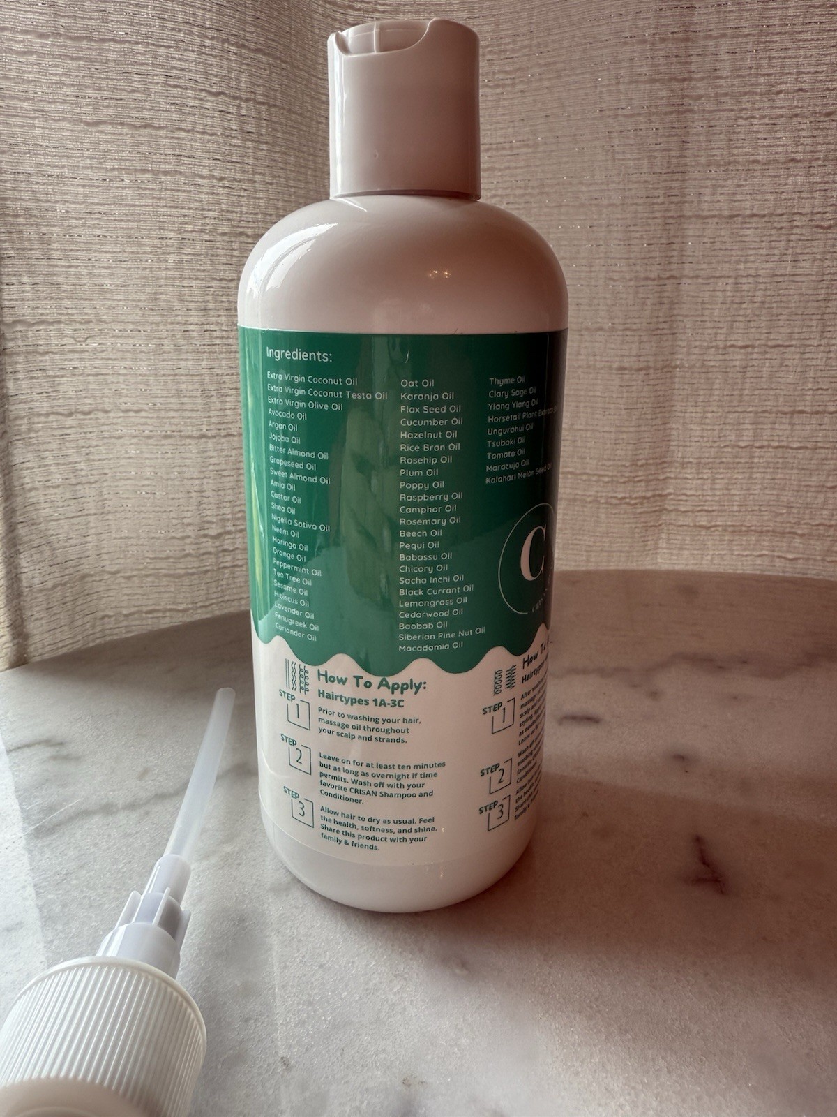 CRISAN extreme hair strength oil. 55 vital oils for all hair types.16oz.exp:8/25