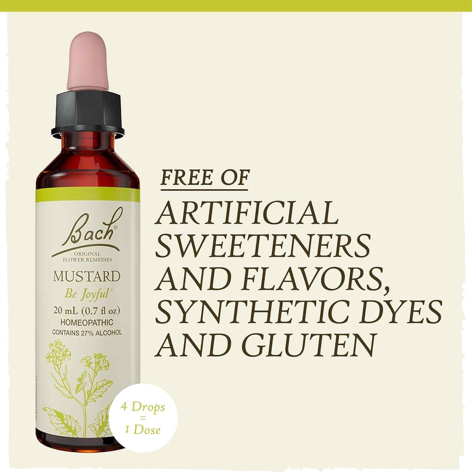 Bach Original Flower Remedies Mustard Be Joyful 0.7 fl oz 20mL
