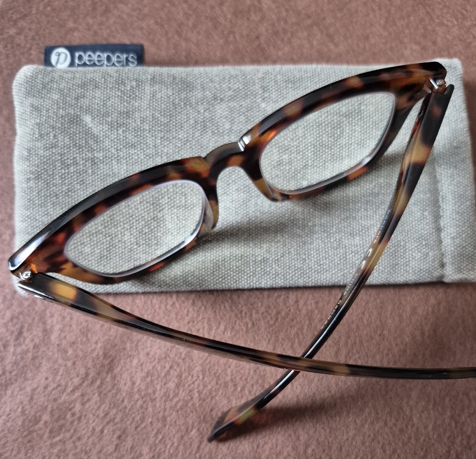 Peepers, Unisex Adult +1.00 Reading Glasses With Cloth Case