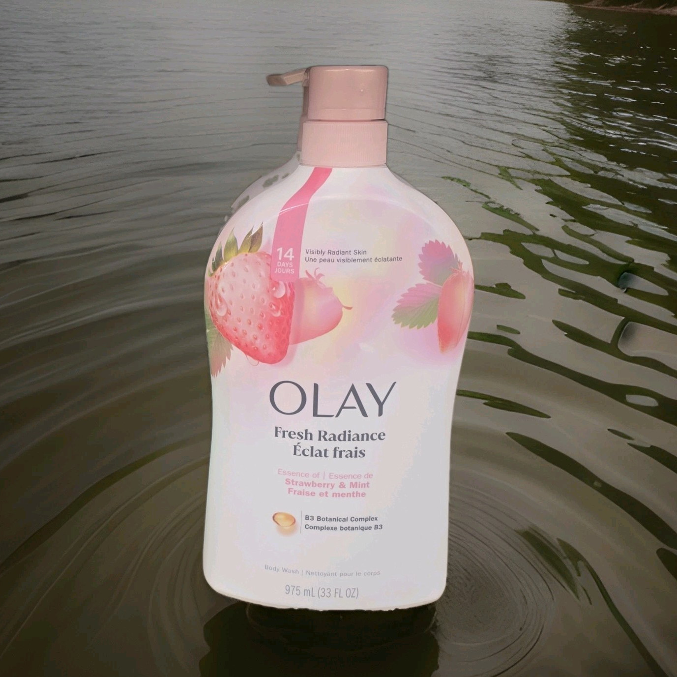 Olay Fresh Radiance Strawberry & Mint Body Wash w/ Vitamin B3 33 fl oz