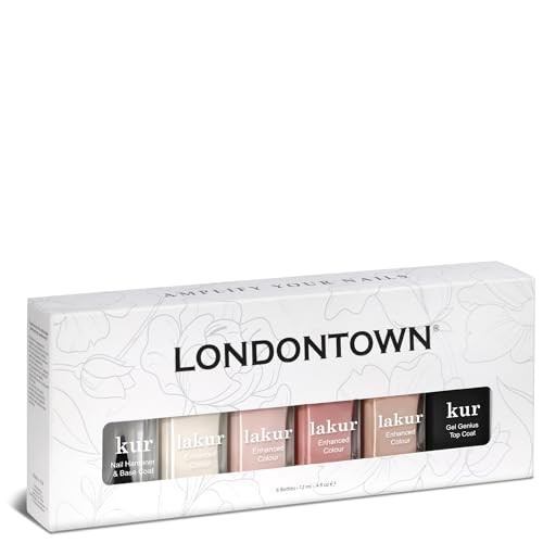 LONDONTOWN The Sophisticate Collection – Full Manicure Nail Polish Kit with