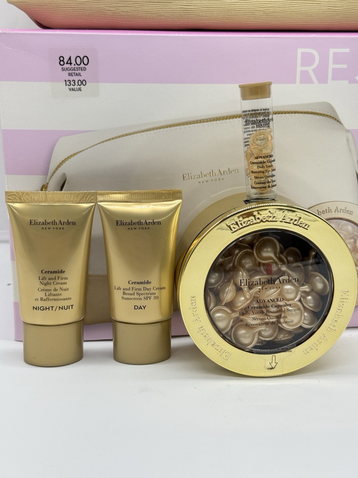Elizabeth Arden Ceramide Lift & Firm Youth – Restoring Set (4 Pcs + 1 Bag)