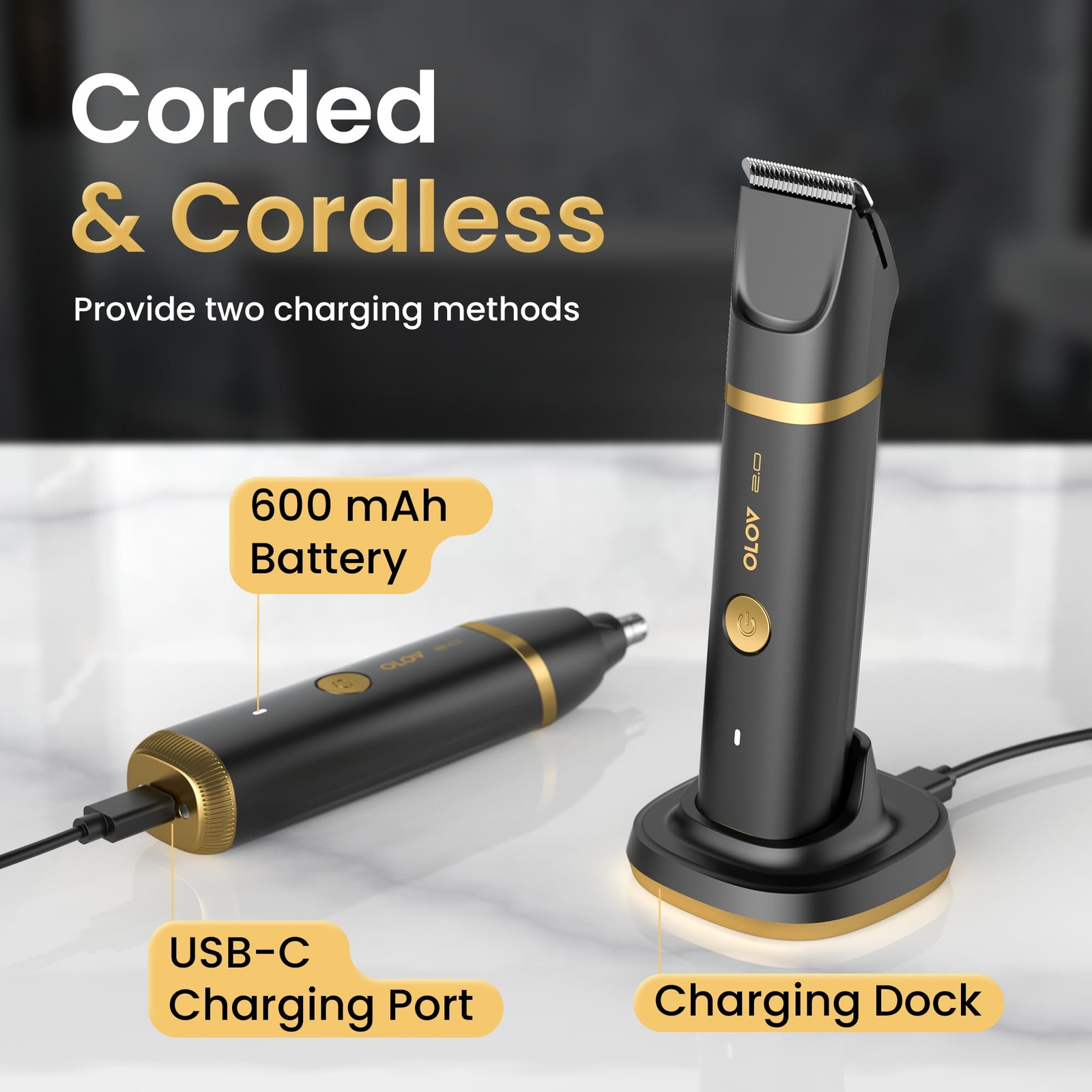 Olov 2.0 Groin Body Hair Trimmer For Men – Electric Shaver For Pubic Hair Chest