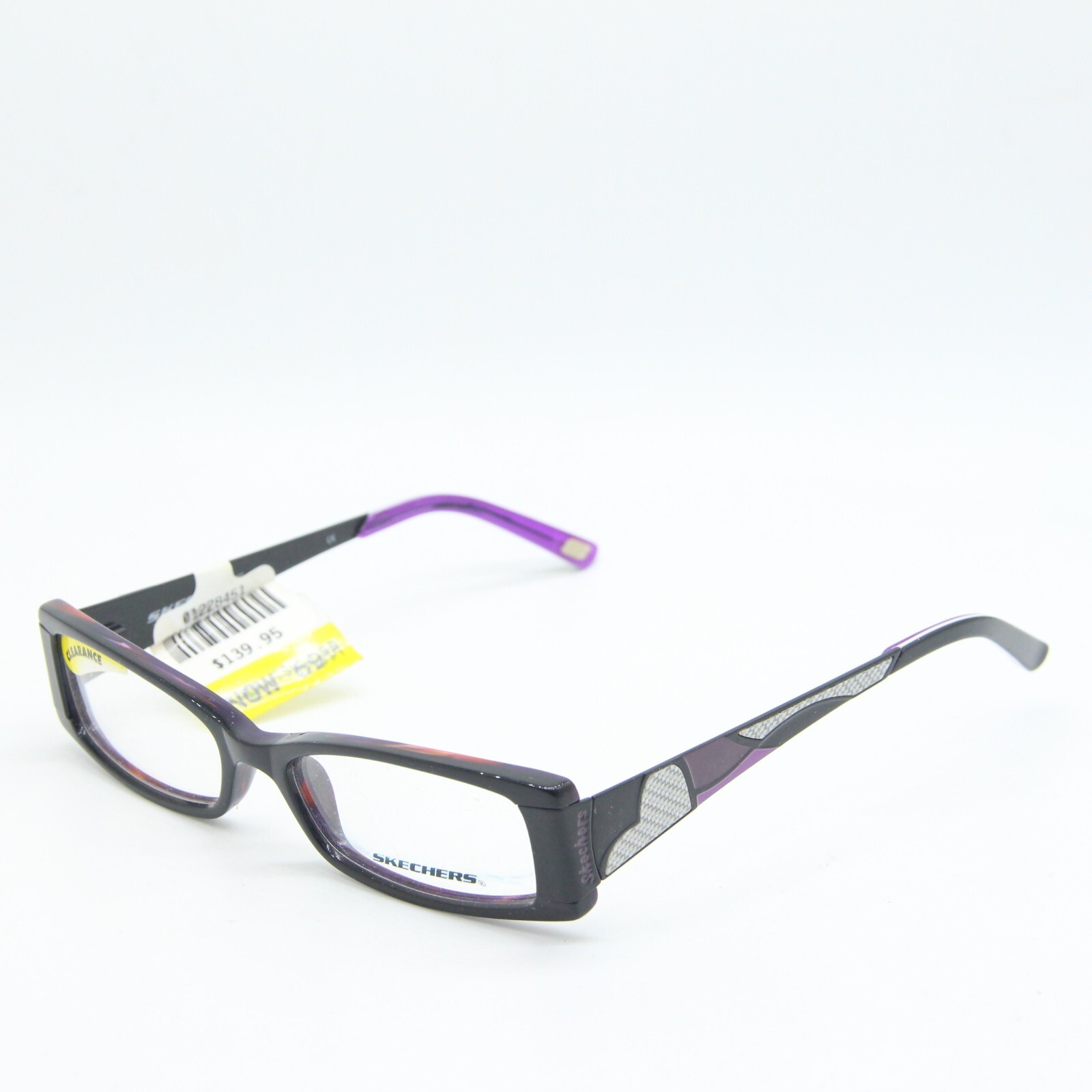 NEW SKECHERS SK 2033 BLKPUR BLACK PURPLE AUTHENTIC EYEGLASSES 51-15