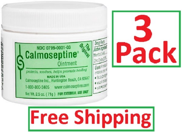 Calmoseptine Ointment JAR 2.5oz ( 3 PACK ) Always FRESH!