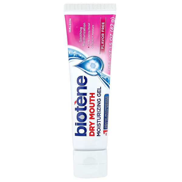 Biotene Dry Mouth Moisturizing Gel Flavor Free 1.5 oz Each (Pack of 3)