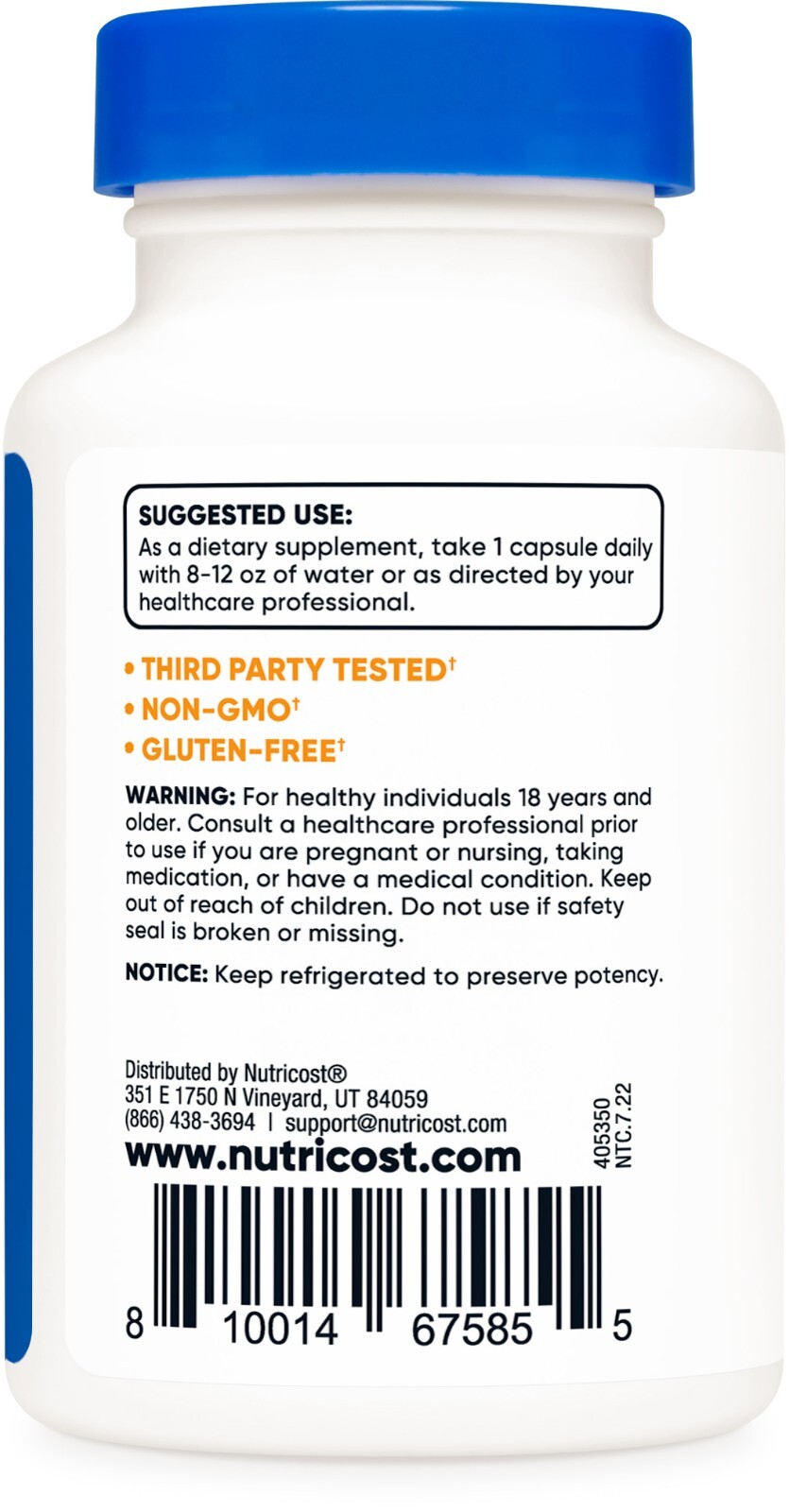 Nutricost Probiotic Complex (10 Billion CFU) 60 Capsules
