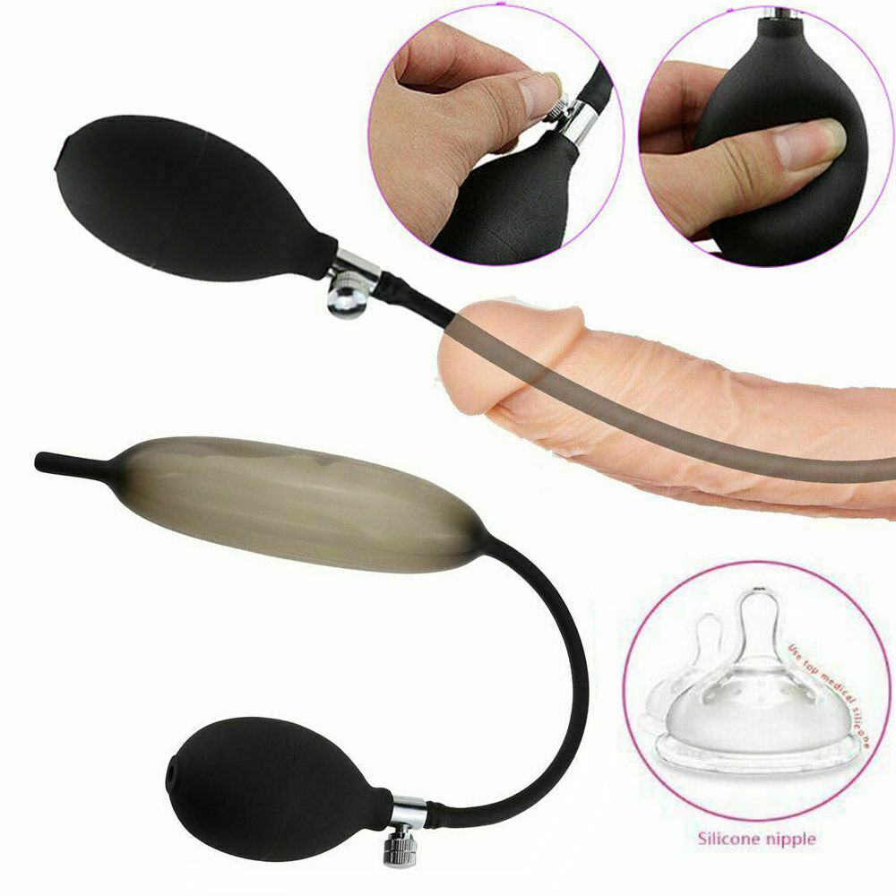 Inflatable Penis Stretcher Enhancing Sounds Men Adult Sounding Enlargement BDSM
