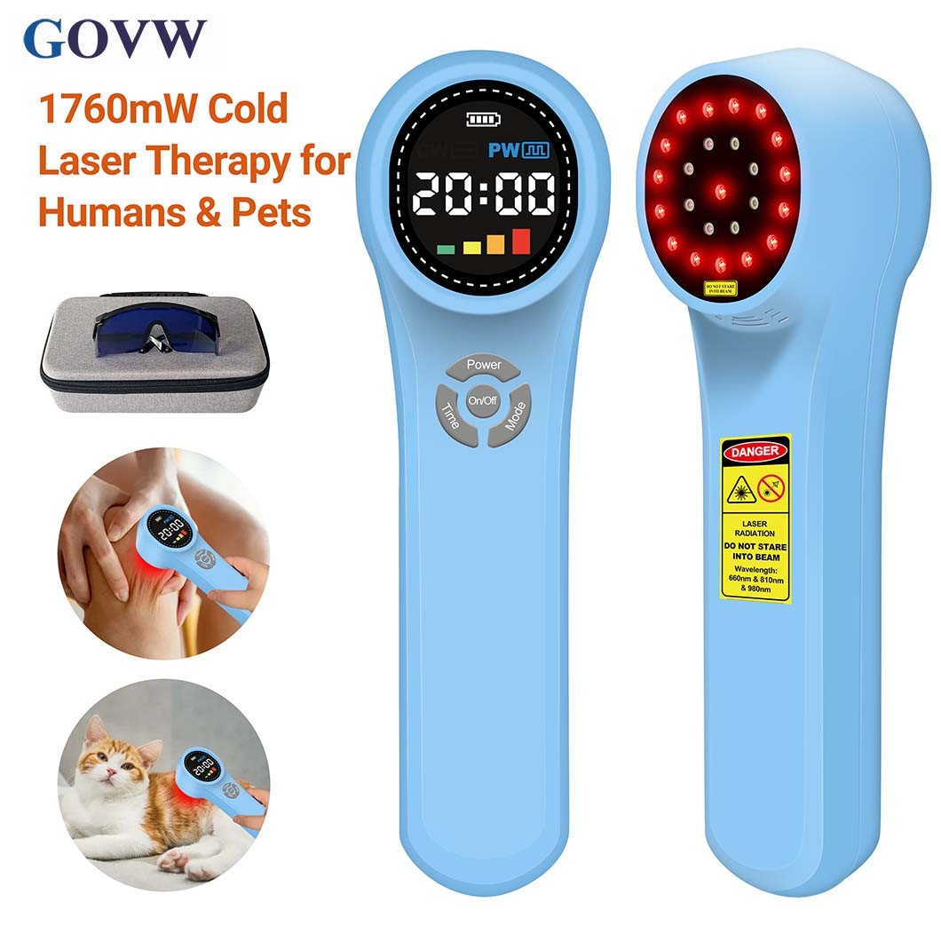 1760mW Cold Laser Therapy Device LLLT 24 Diodes for Human Muscle Pain Treatment