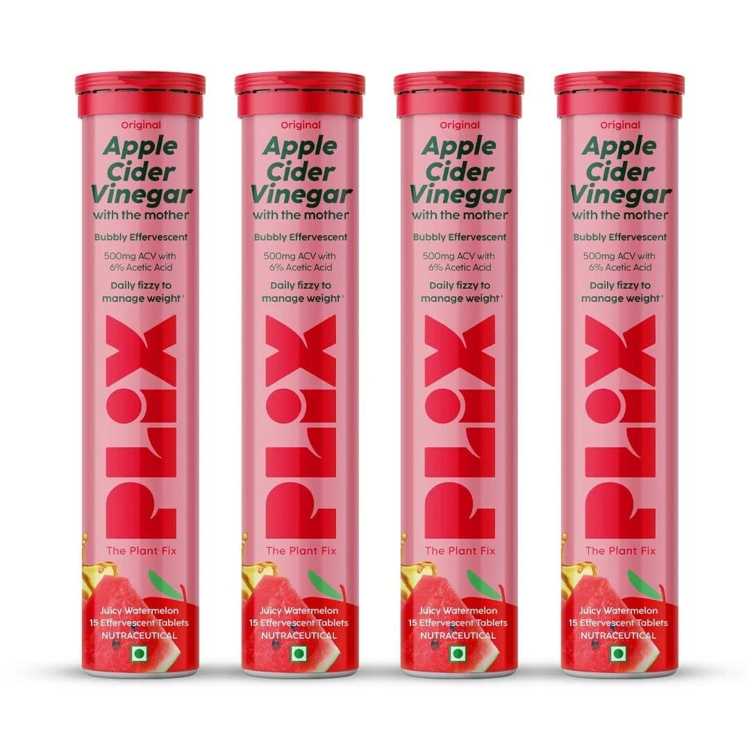 PLIX THE PLANT FIX Apple Cider Vinegar Effervescent Tablet with mother for we