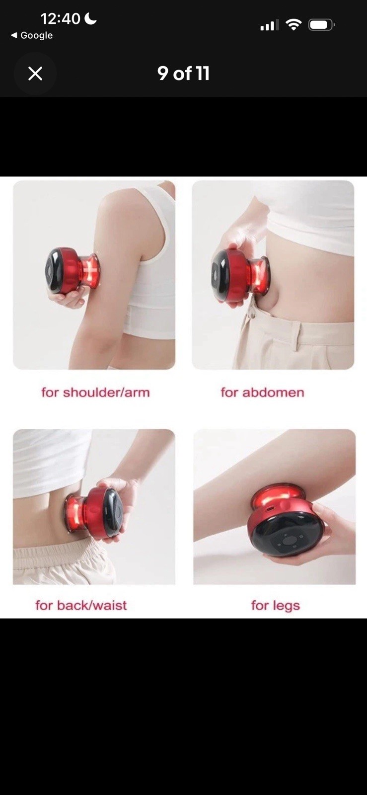 Ccdobbs Smart Cupping Therapy Massager Set 2 Pcs Set 4 in 1 Electric Cup Massage