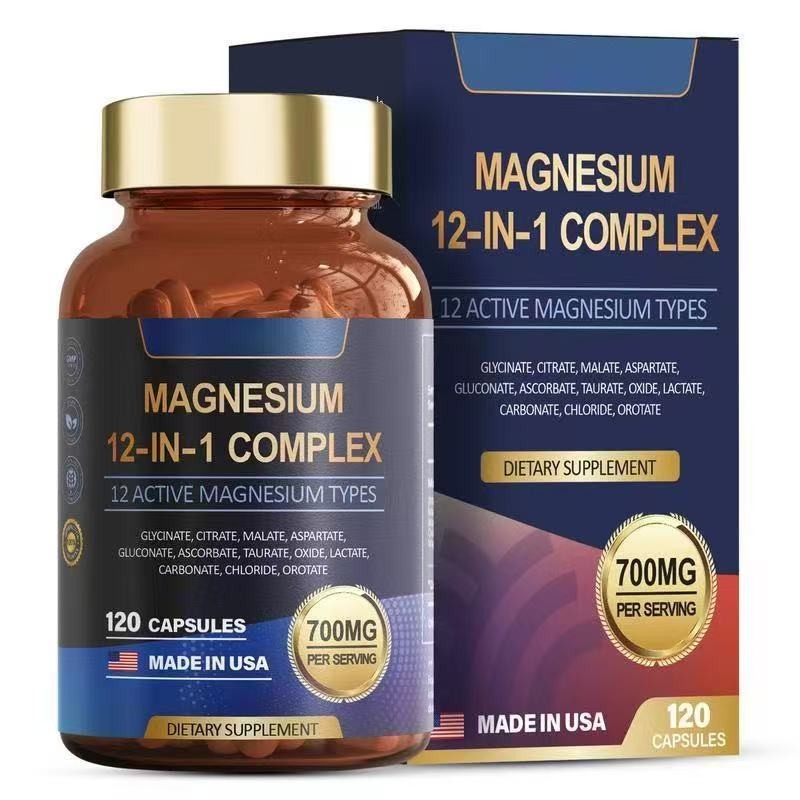 Magnesium Complex 700mg 12 in 1,120 Capsules