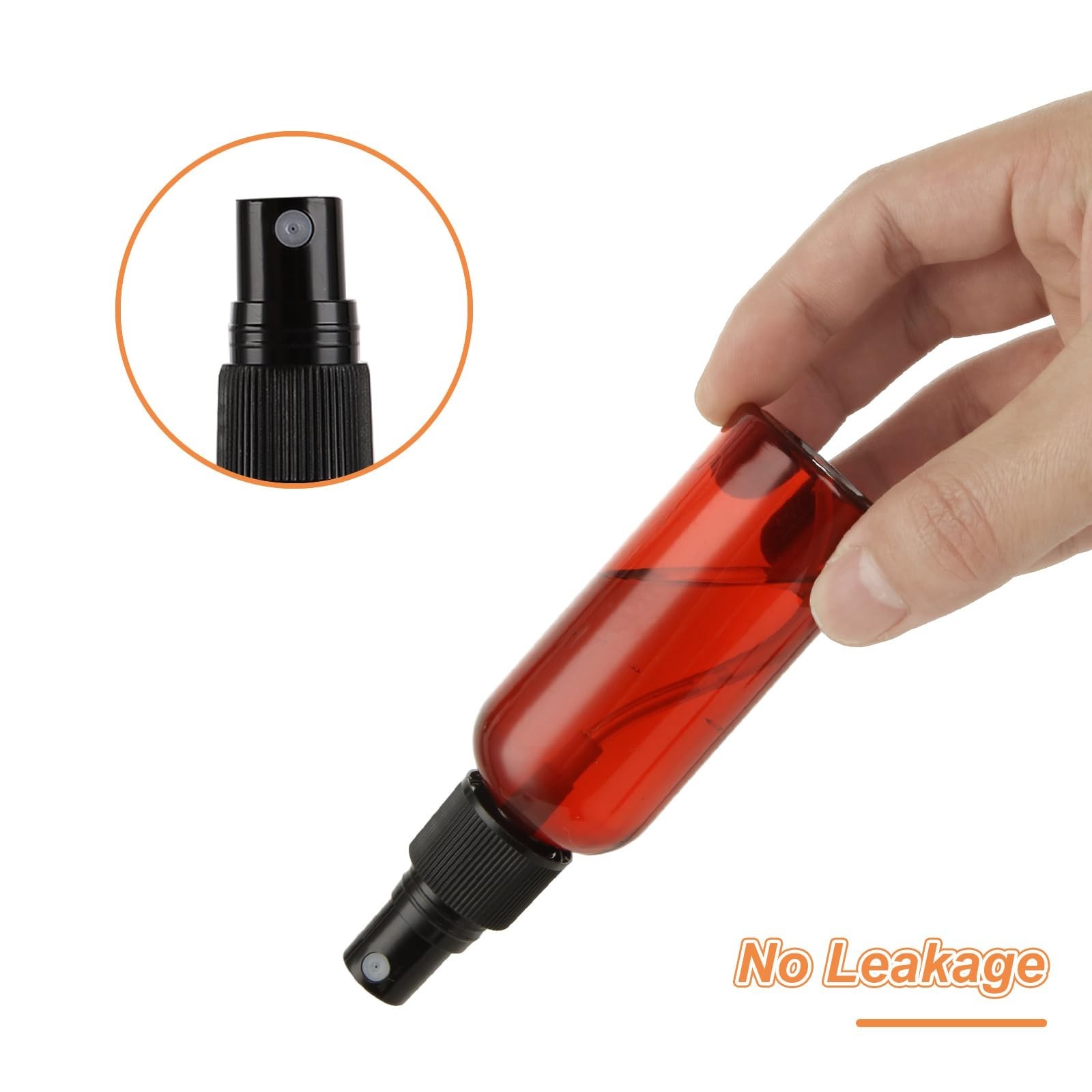 60 Pcs 1 oz Amber Spray Bottles – Fine Mist, Refillable, Anti-UV, Travel Size