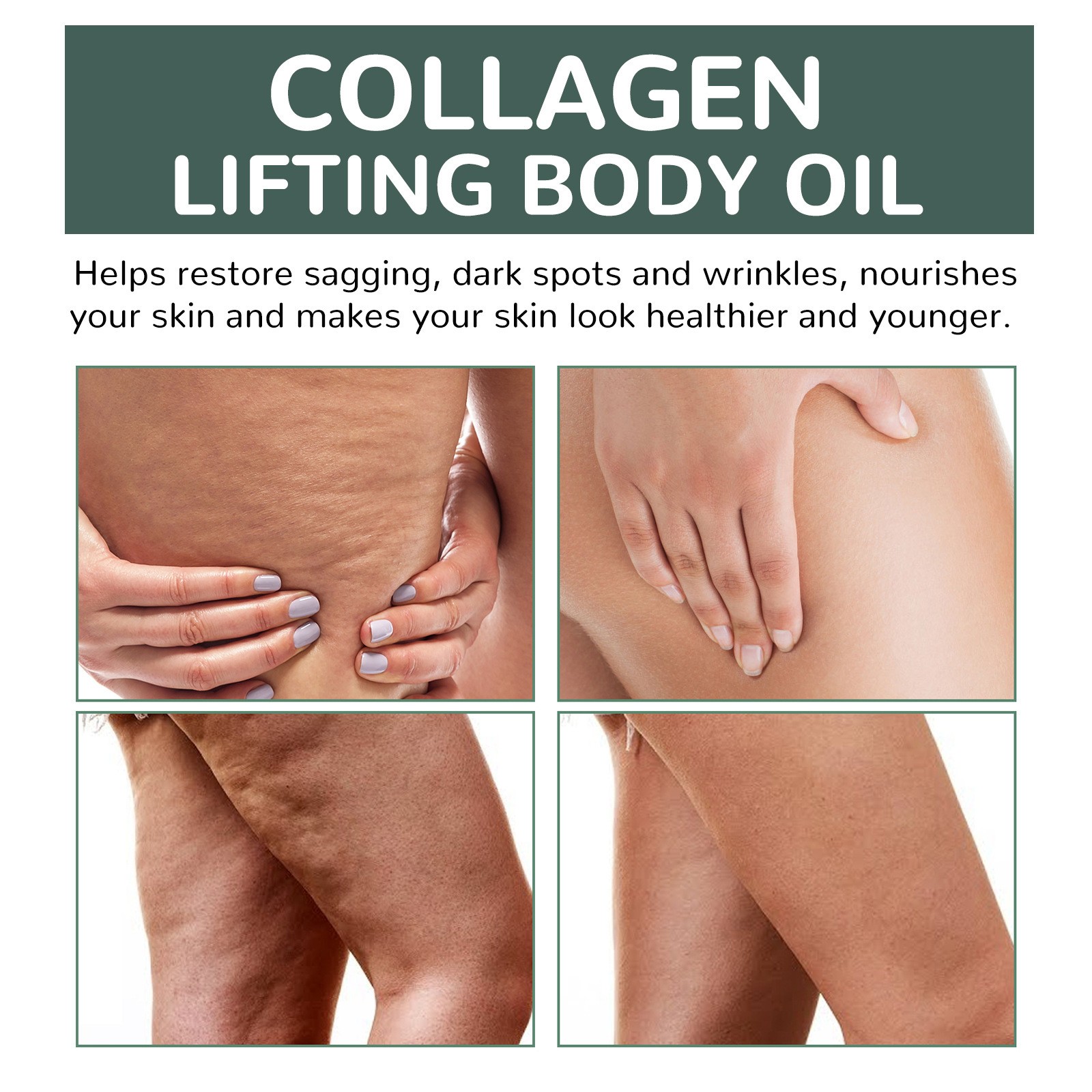 100ml Collagen Lifting Body Oil Anti Aging for Neck, Chest, Upper, Arms, Thighs
