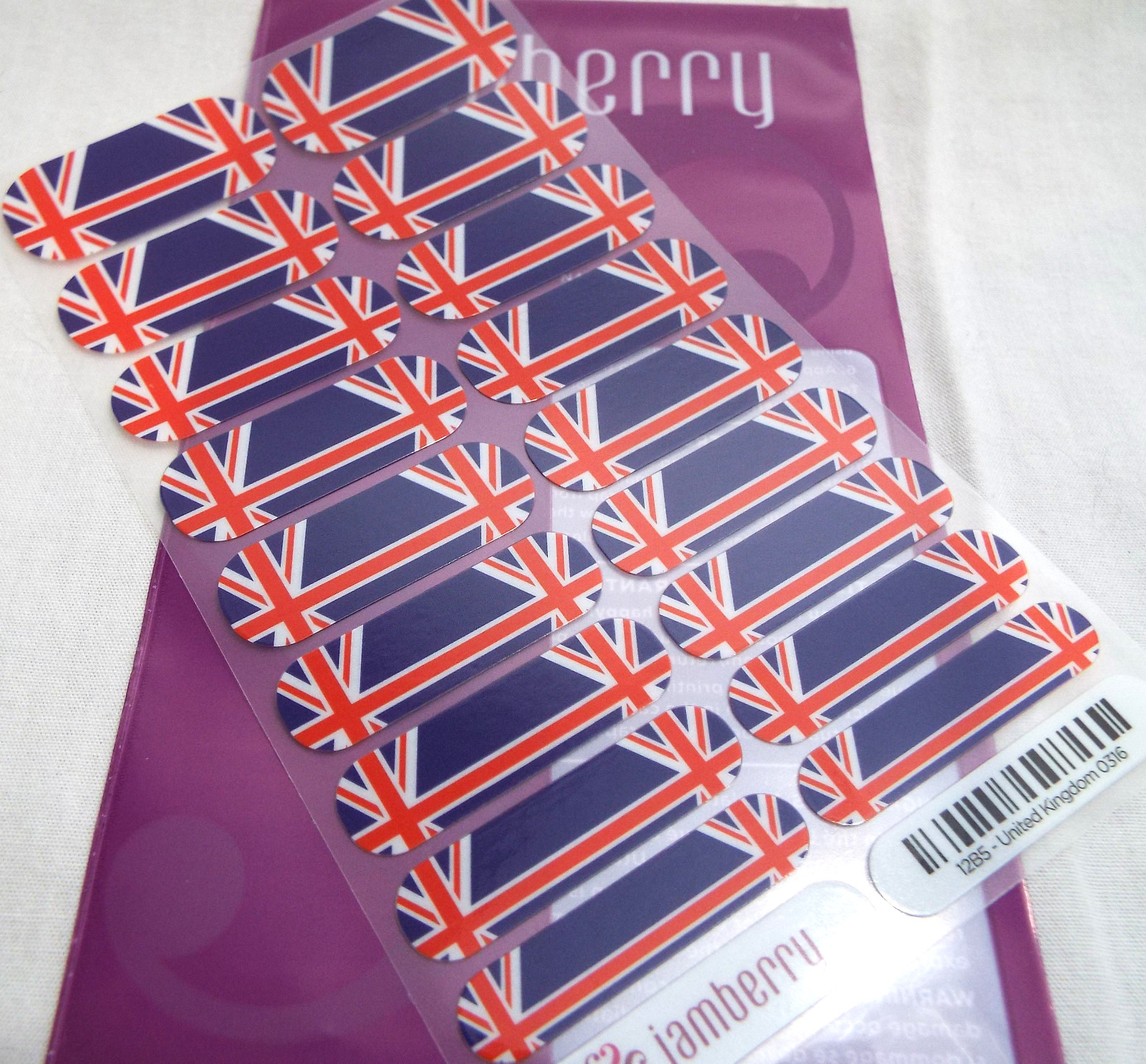 Jamberry United Kingdom 0316 12B5 Nail Wrap Full Sheet