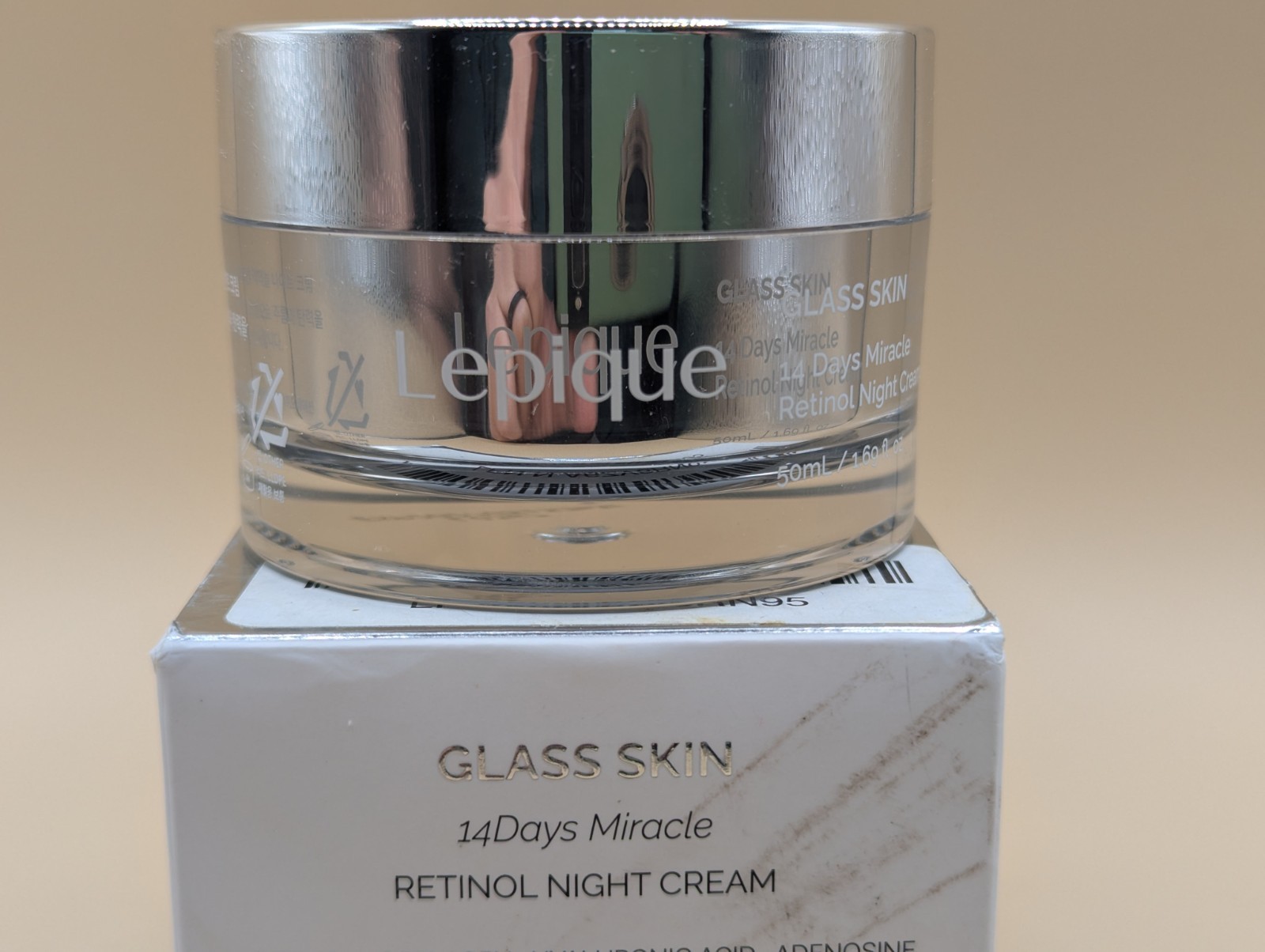 LEPIQUE Glass Skin 14Days Miracle Retinol Night Cream 50mL NIB K-Beauty