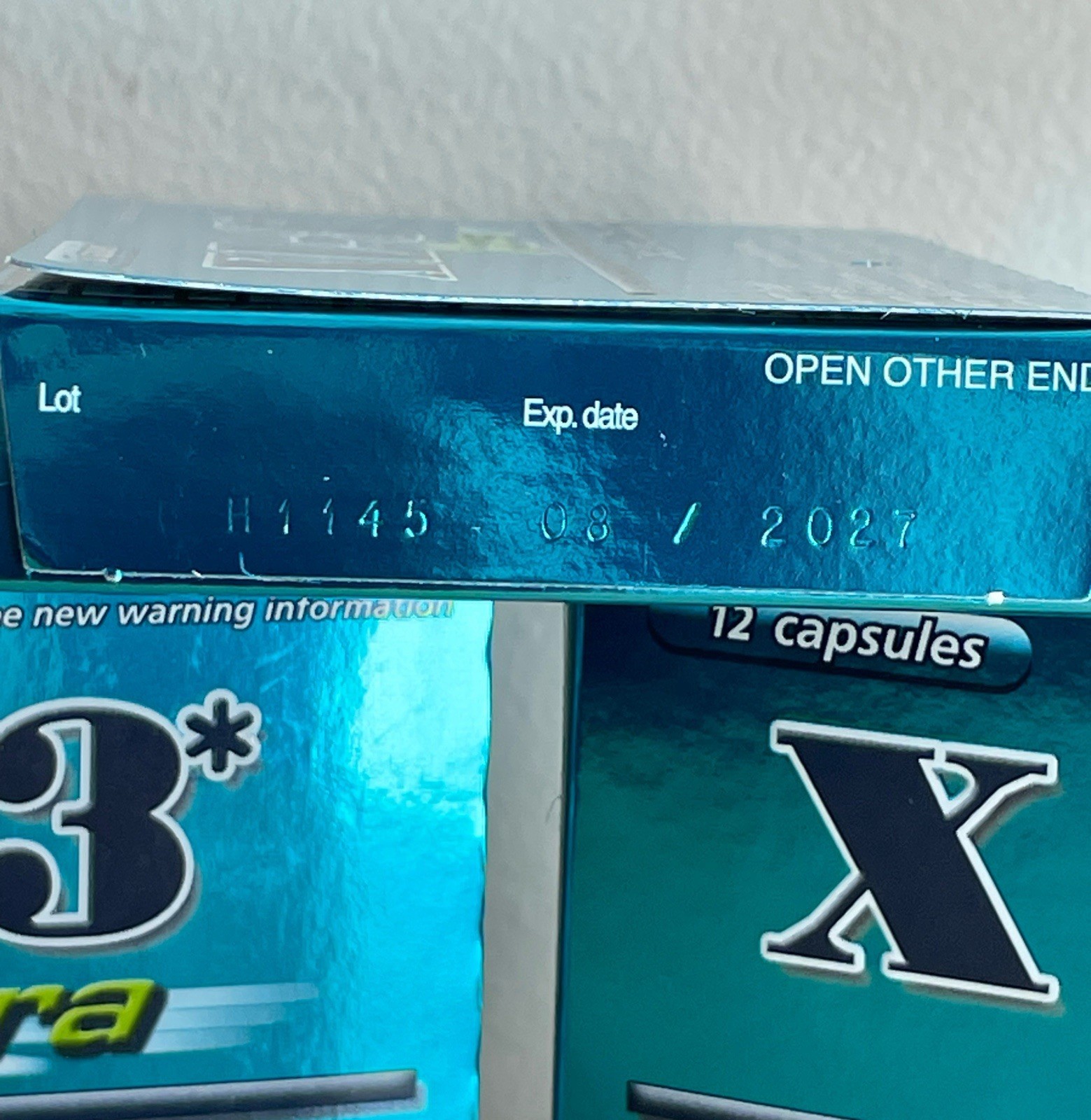 3 XL-3 XTRA Cold And Cough Medicine 12 Capsules Each Box Lot-EXP 08/2027