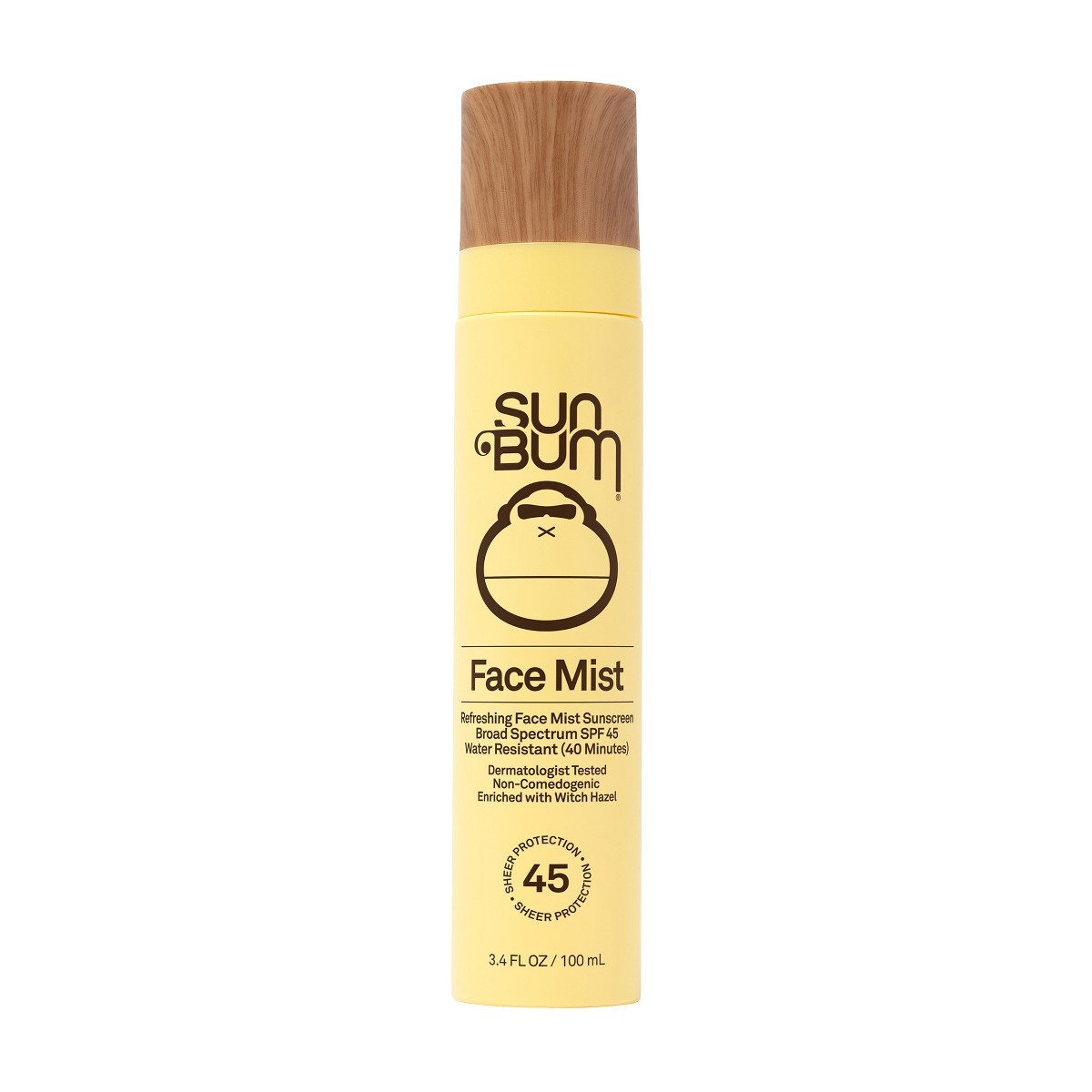 Sun Bum Face Mist – SPF 45 – 3.4 fl oz: Paraben-Free, Vegan, Noncomedogenic