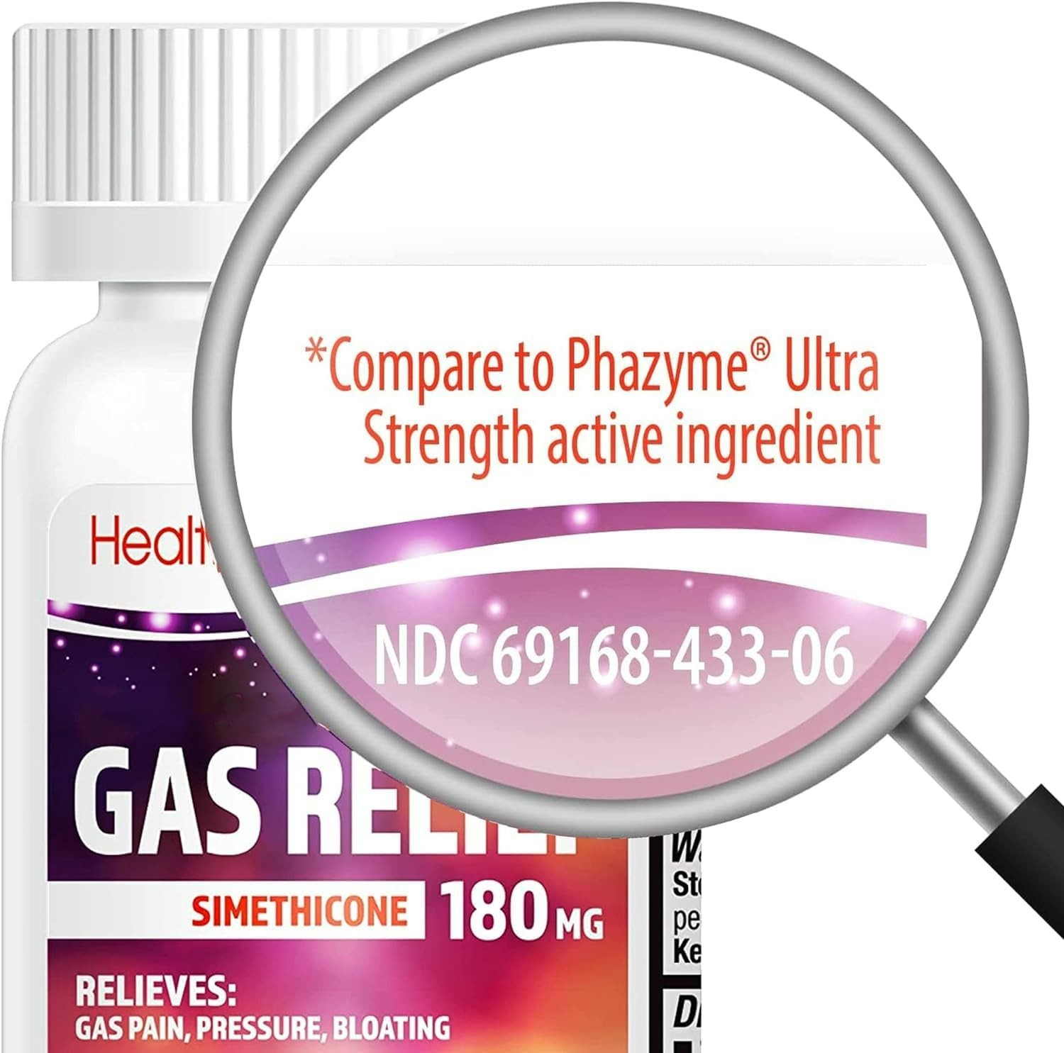 120 Count Simethicone 180mg Softgels – Quick Relief for Gas & Stomach Pressure