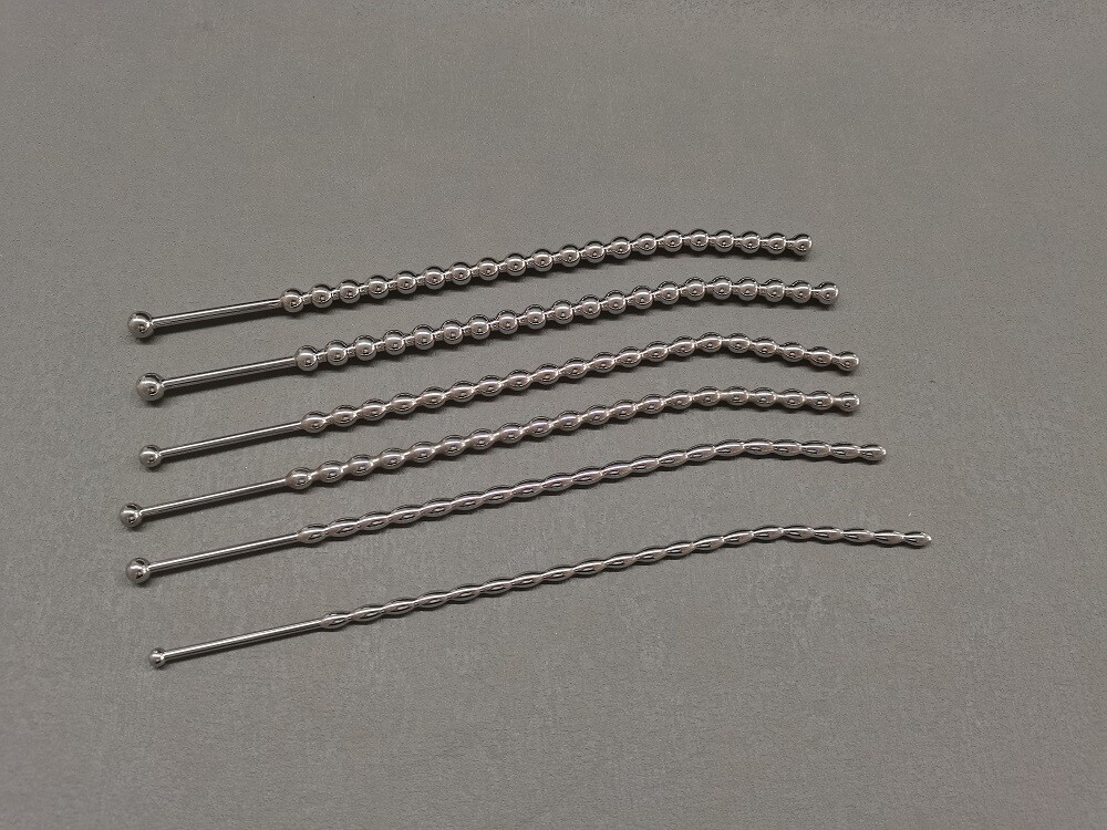 Male Stainless Steel Long Sounds Sounds Beads Sounding Rod Insert Plug Enhancer