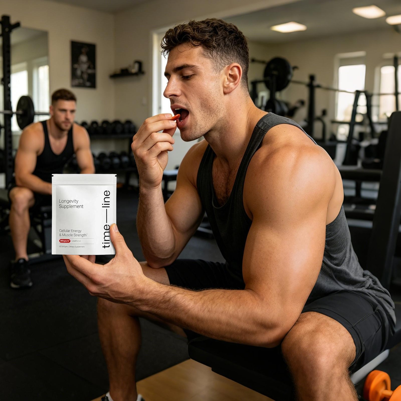 Time-Line Longevity Supplement Mitopure Urolithin A 60 Softgels