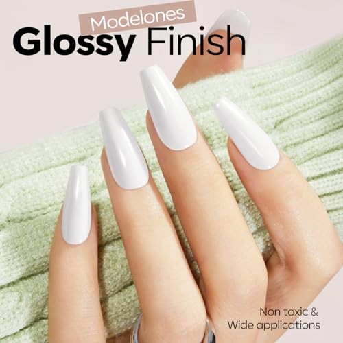 HEMA-Free Gel Nail Polish 15ml, 28+ Days Long Lasting, UV LED Soak Off, White
