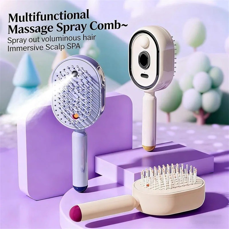 2026 New Electric Steam Brush, Electric Steam Brushs for Hair, Rechargeable US