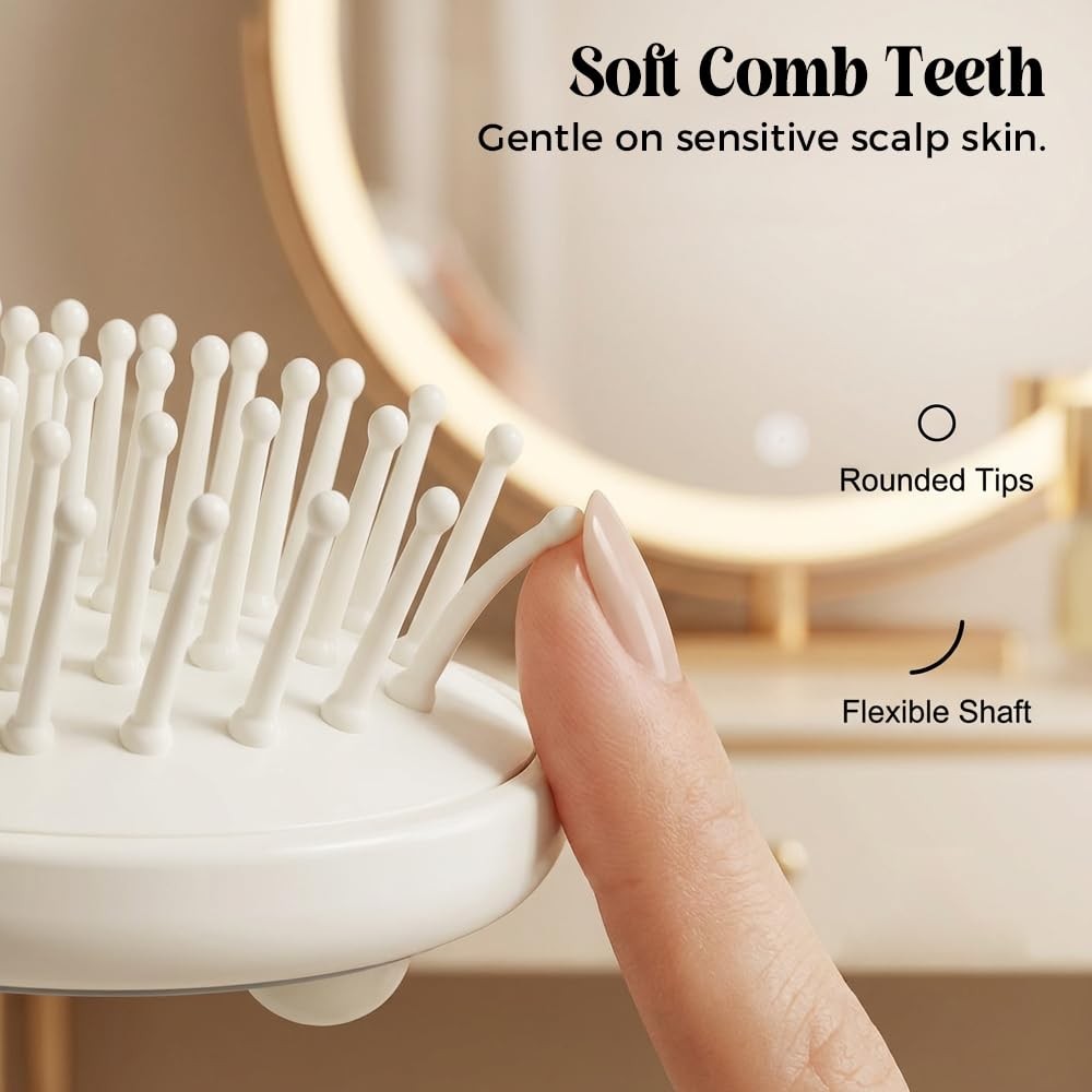 Electric Spray air Cushion Massage Comb, 3-in-1 Electric Mist Spray Hair Brush