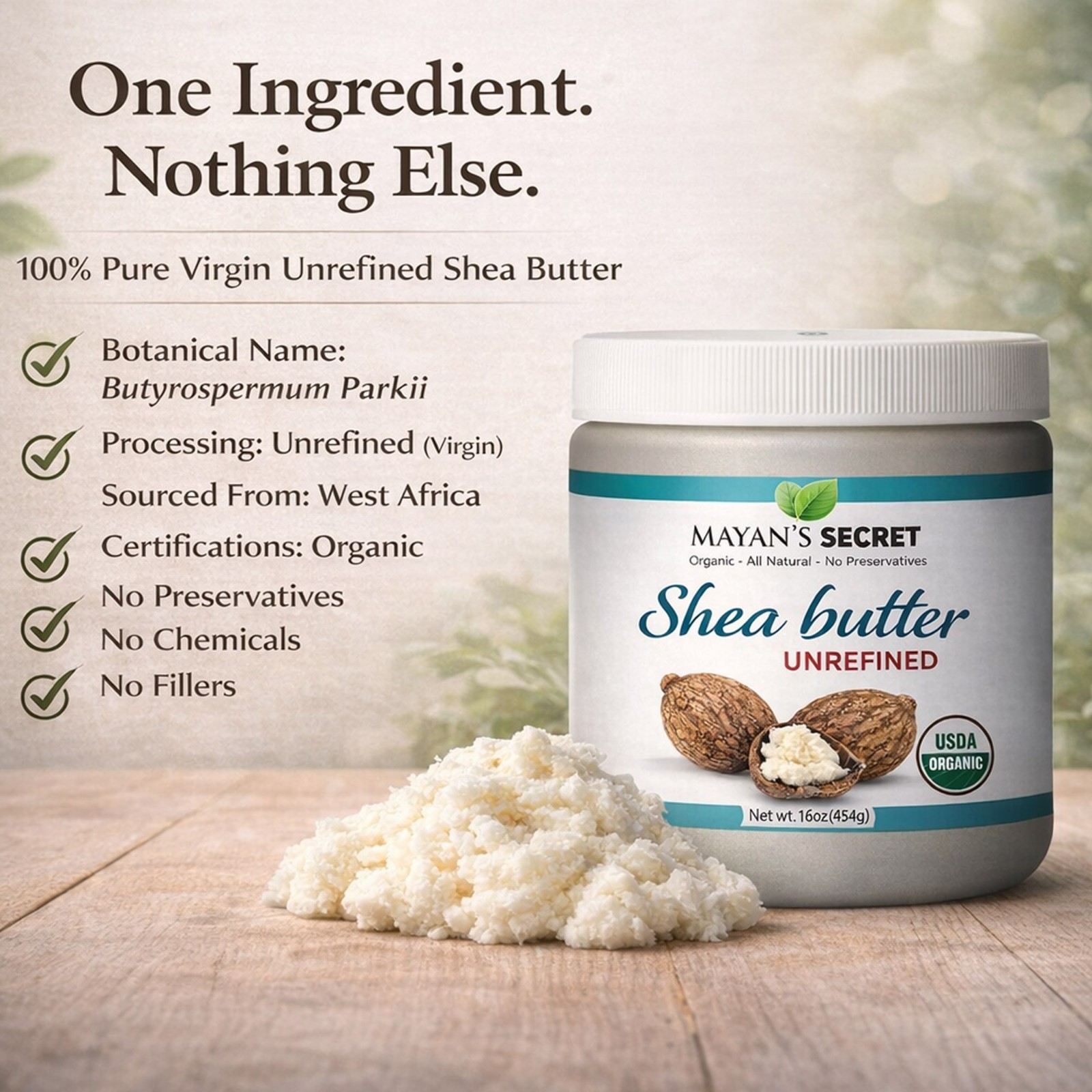 Raw African Shea Butter 100% Pure Unrefined Organic Natural Bulk Wholesale