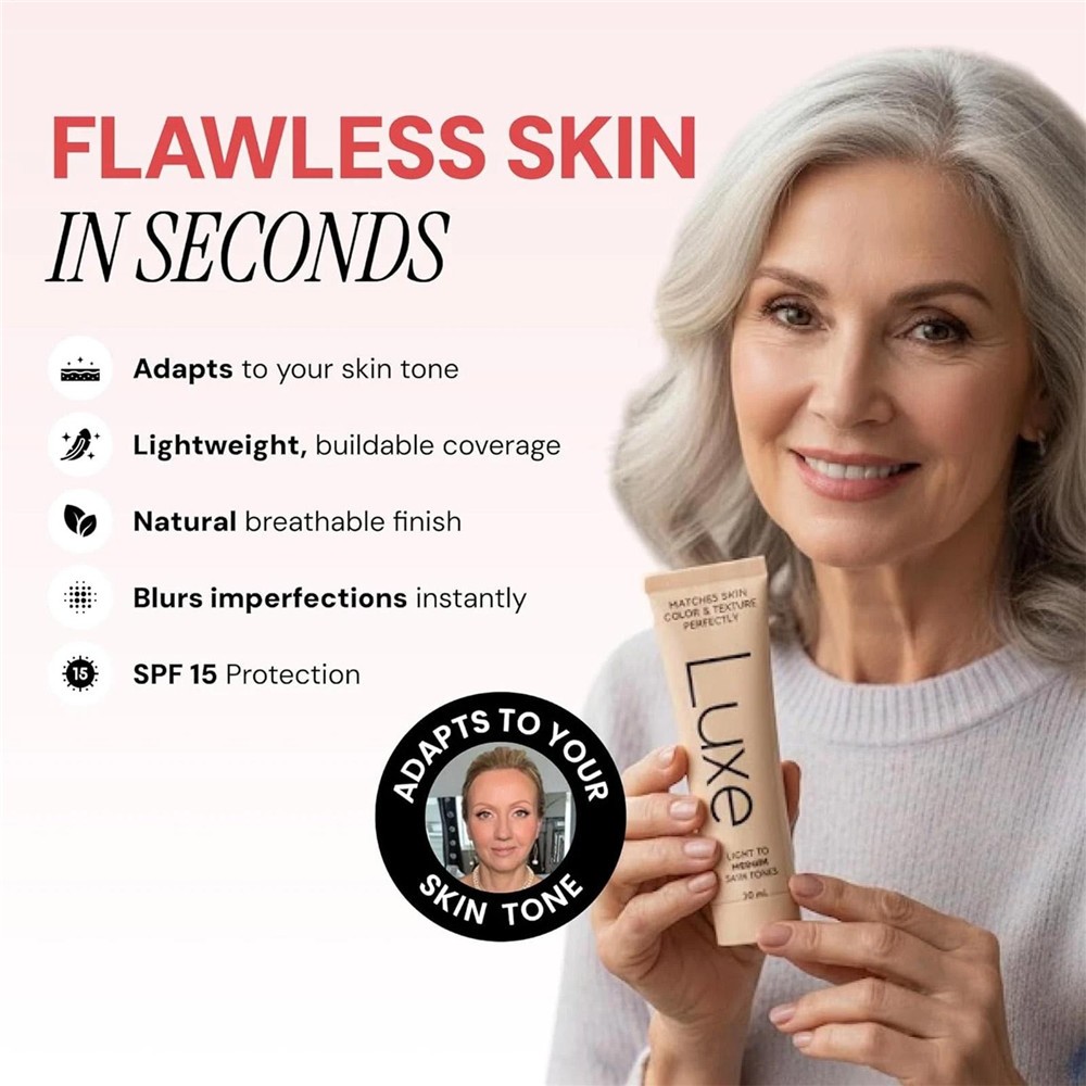 Luxe Color Changing Foundation,Instantly Adapts to Your Skin Tone – Medium 30ml