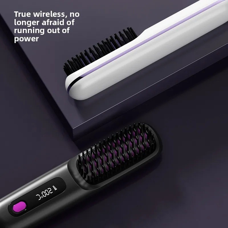 Hot Cordless Rechargeable Mini Hair Straightener – Go Brush Pro Numoya Wand