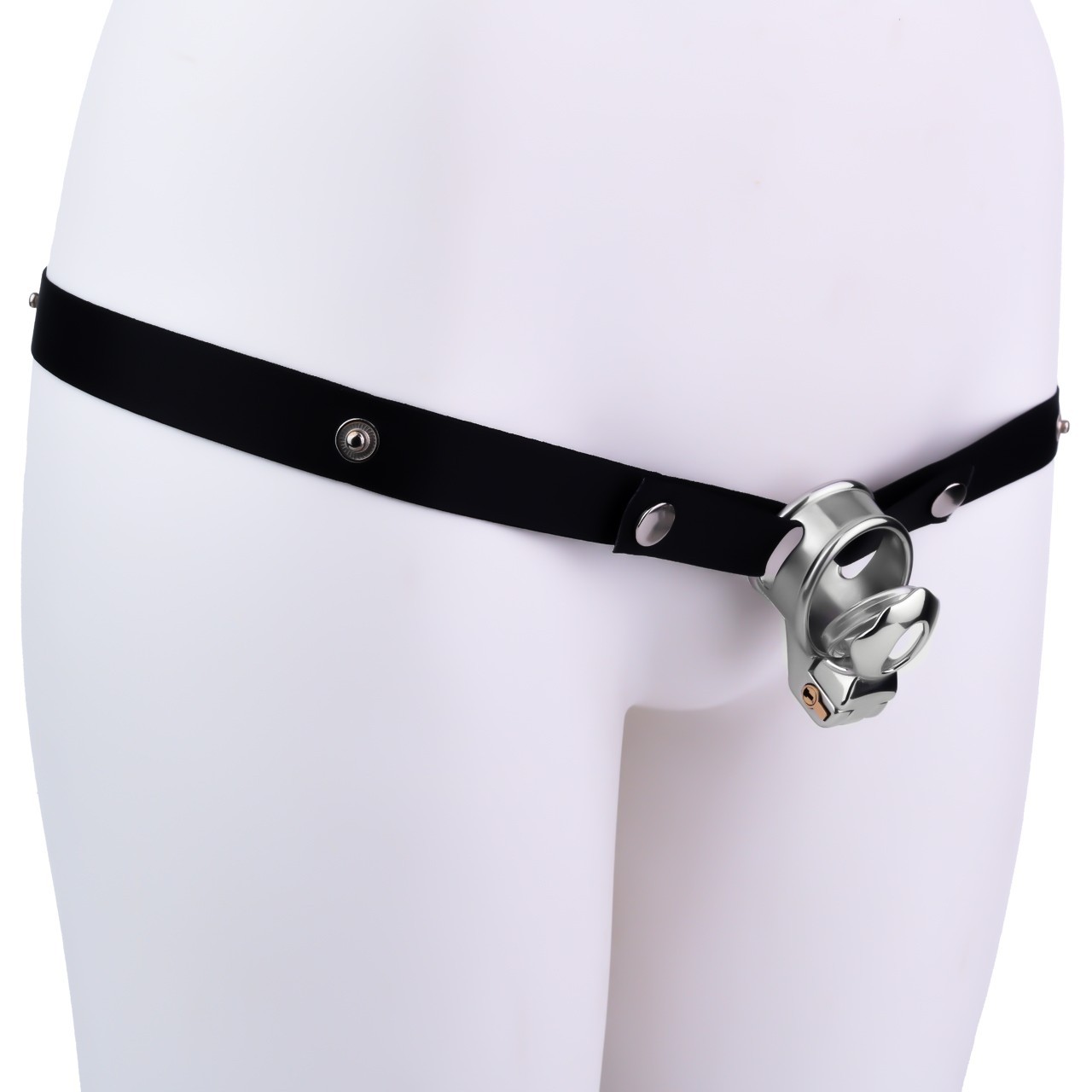 New Stainless Steel Male Chastity Device Realistic Cage Men Metal Locking Belt