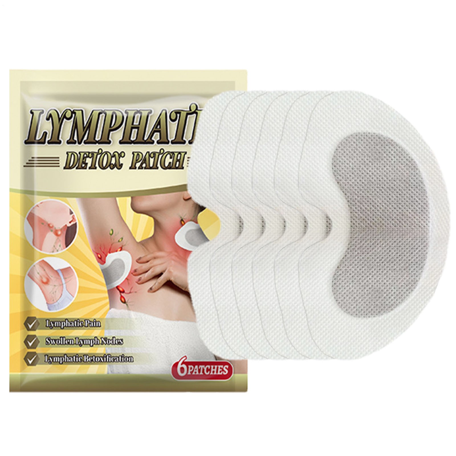 Lymphatic Care Herbal Detox Patch Underarm Neck Waist Thigh Lymph Remove