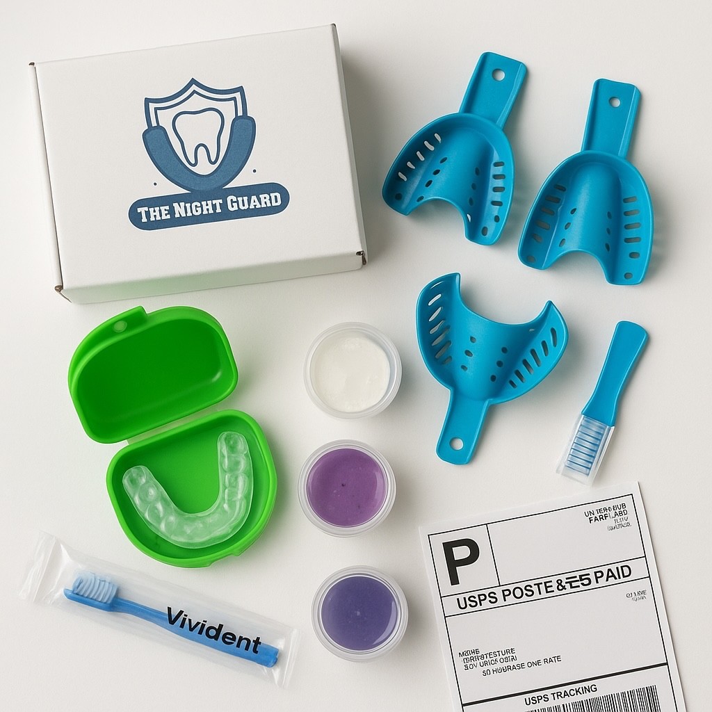 Custom LabMade Dental Night Guard for Teeth Grinding with Home Impression Kit