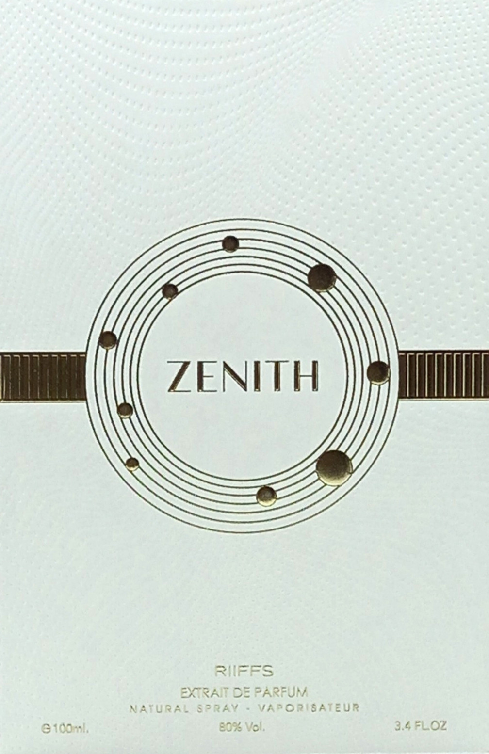 RIIFFS ZENITH EXTRAIT DE PARFUM SPRAY UNISEX 3.4 Oz / 100 ml BRAND NEW ITEM!!!