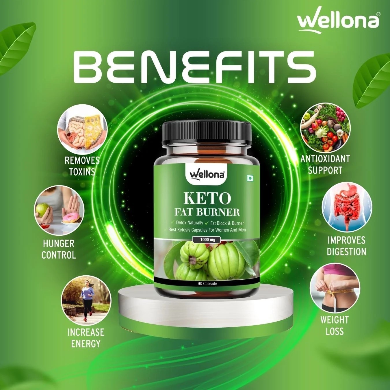 Keto Fat Burner 1000mg Weight Loss Supplement for Men & Women 90 Capsules