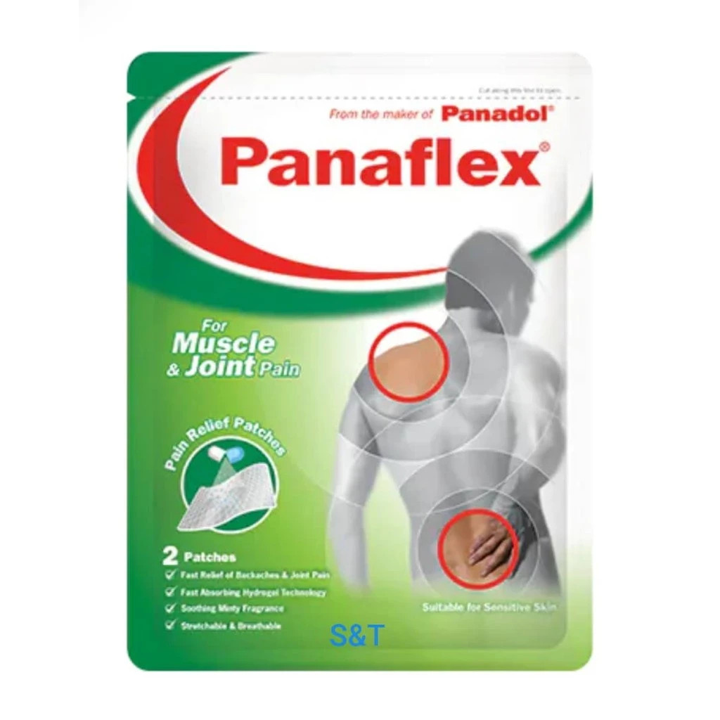 PANAFLEX Pain Relief Patch For Muscle & Joint – 2 Patches Easy Peel