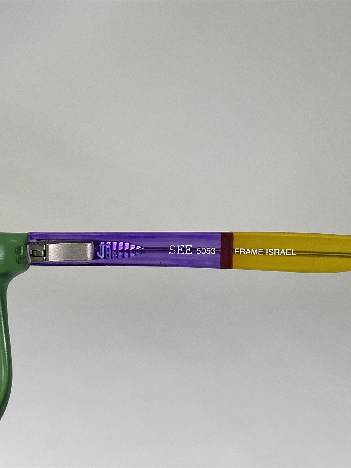 SEE 5053 Israel Hand Painted Green/Multicolor Eyeglasses Frame 55-19-140